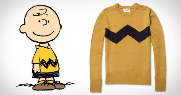 Charlie Brown sweater from Mr Porter.