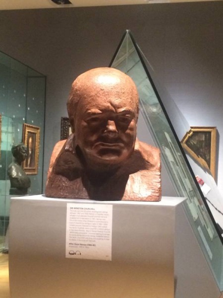 Churchill by Oscar Nemon, National Portrait Gallery (Adams).