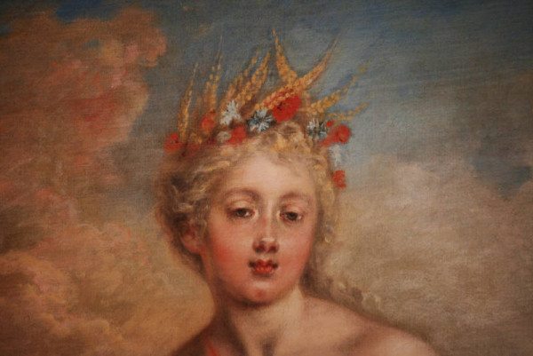 Ceres by Watteau. When Spring and Summer come, she is in bliss.