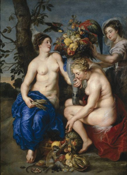 Peter_Paul_Rubens,_Frans_Snyders_-_Ceres_with_two_Nymphs_(1624)