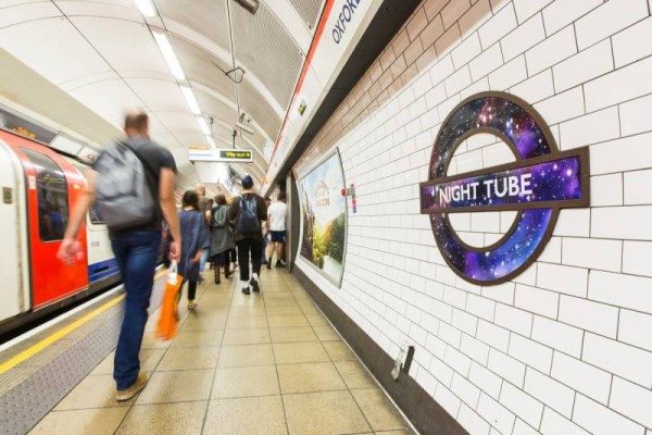 The Night Tube (image Twitter).